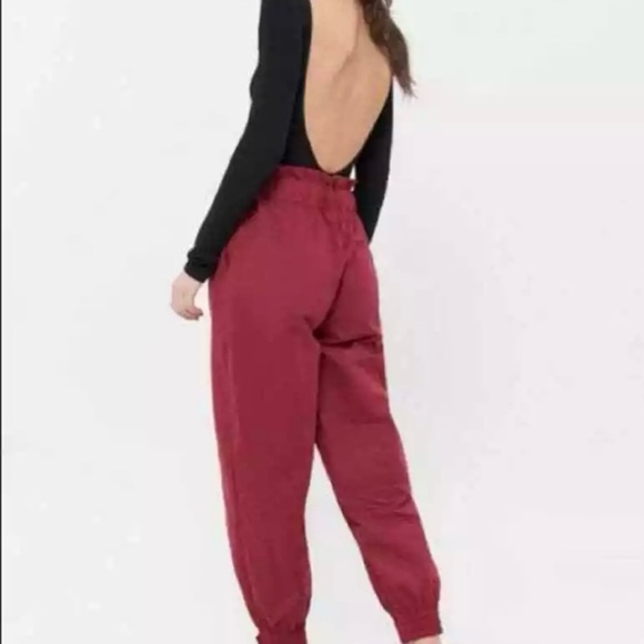 Urban Outfitters Evon Paperbag High Rise Jogger Pants Size Small - Picture 2 of 3